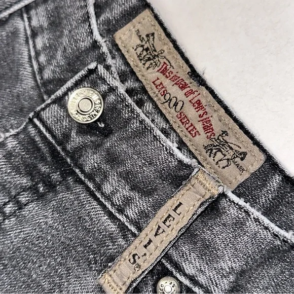 VTG Levi’s 573 Jeans 900 Series Sz14 Silver Tab High Rise Grey Mom Jeans 80s 90s - Picture 5 of 16